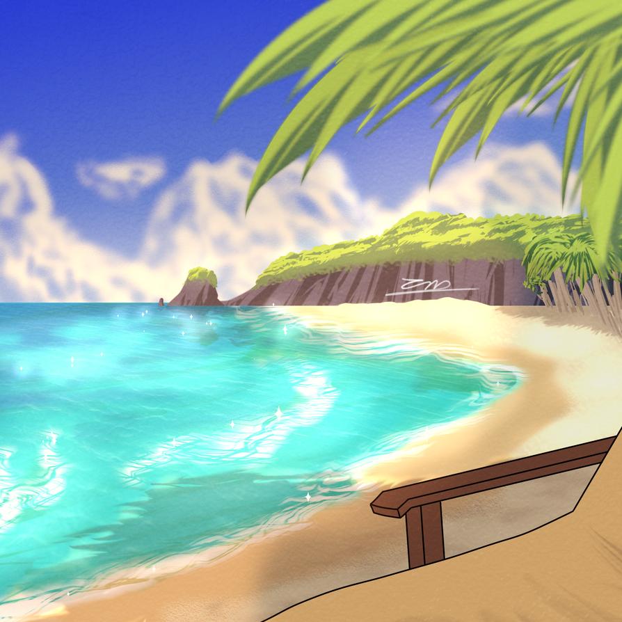 Beach Deviantart Background Beach side by ZrockWest on DeviantArt