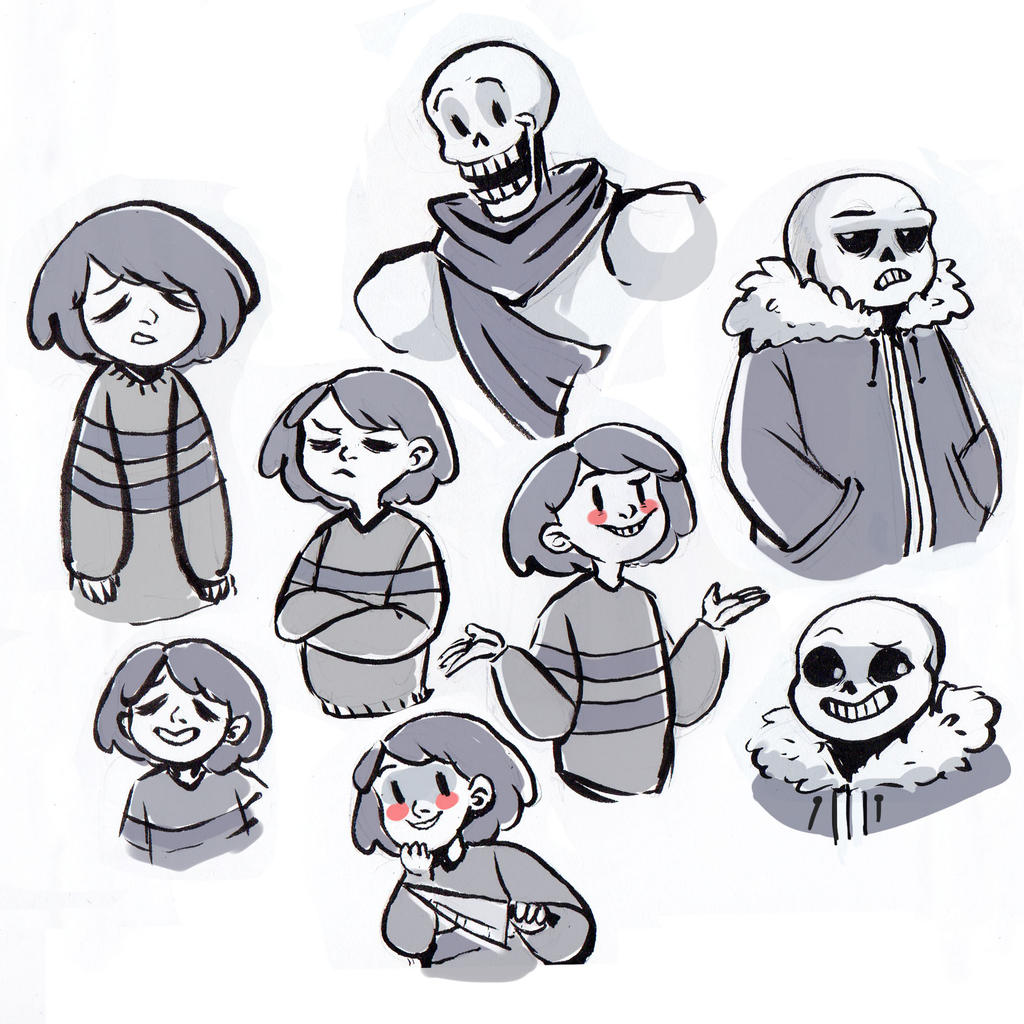 Undertale First Picture undertale sketches by Yodeki on DeviantArt