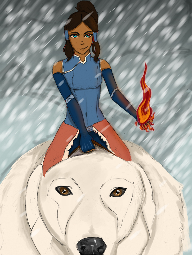 Korra and Naga