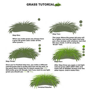 SIMPLE GRASS TUTORIAL! FOR PAINT TOOL SAI USERS!