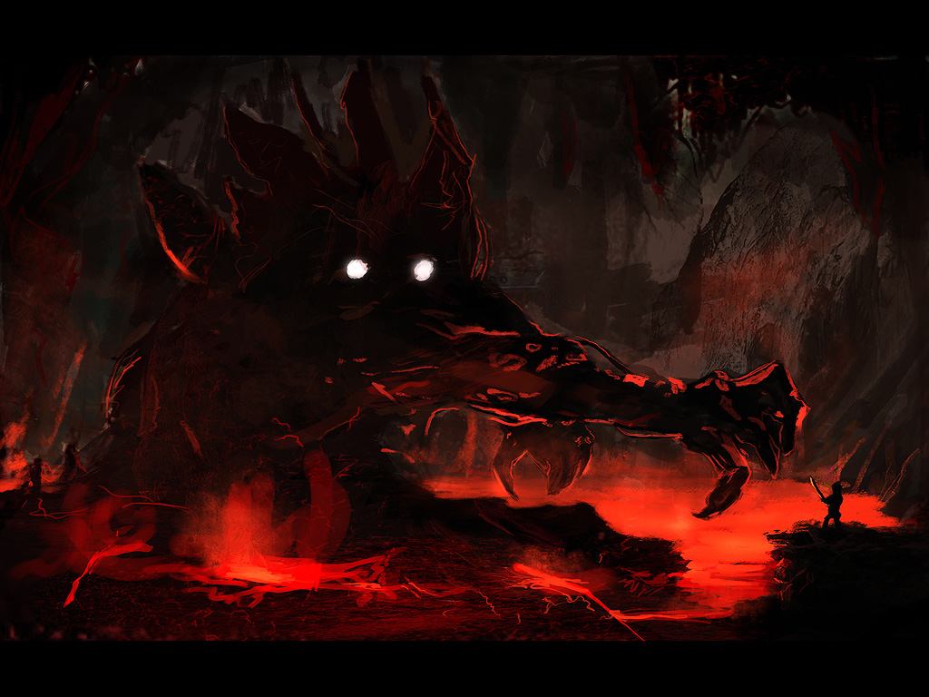 Cave monster speedpainting