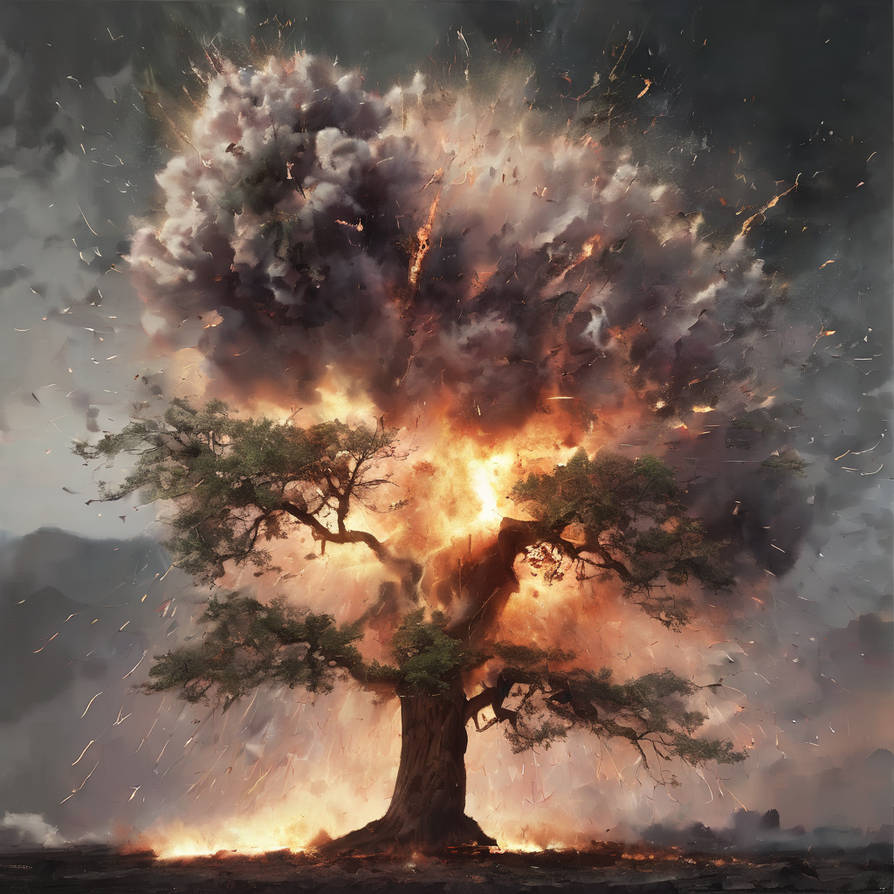 Tree Explodes by MidArtsX on DeviantArt