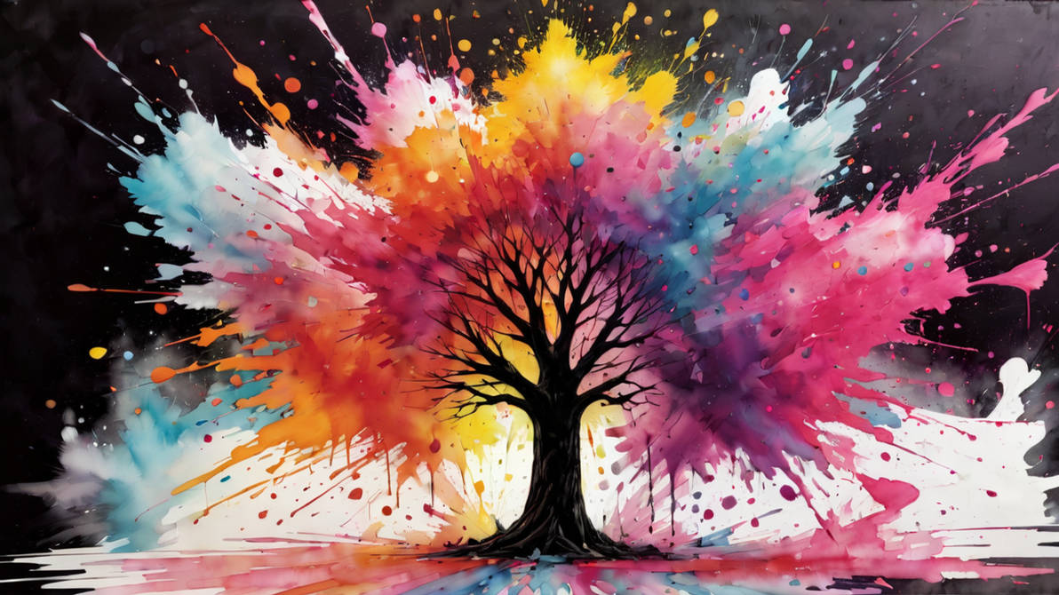 Splattering Tree Tree Splash explodes by MidArtsX on DeviantArt