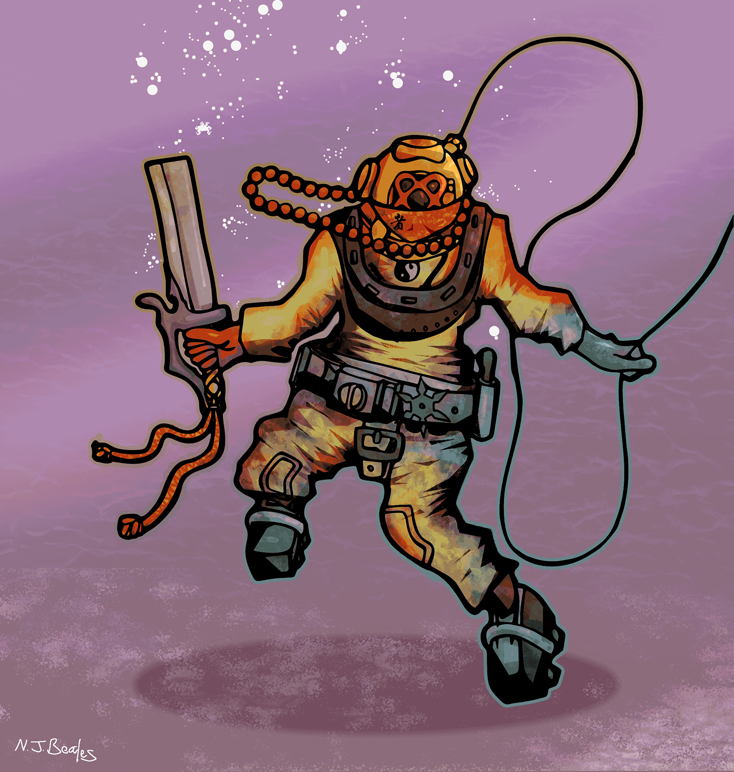 Yellow Diver Ninja