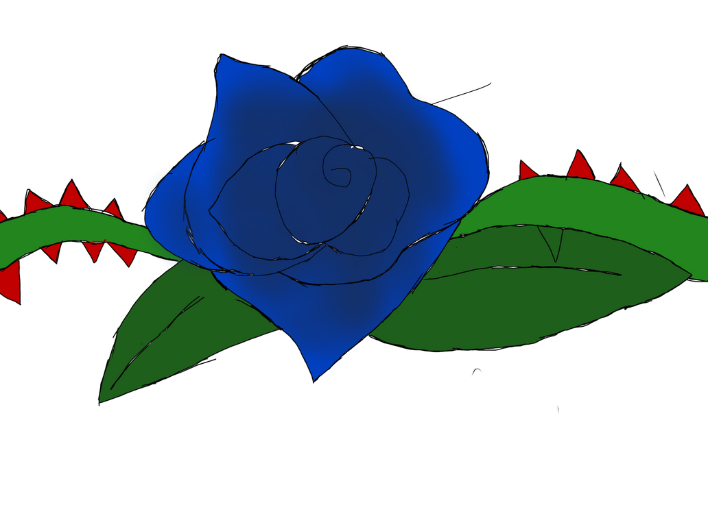 Blue Roses Divider Free to use- blue rose with thorns divider by Ree-BlaRose on DeviantArt
