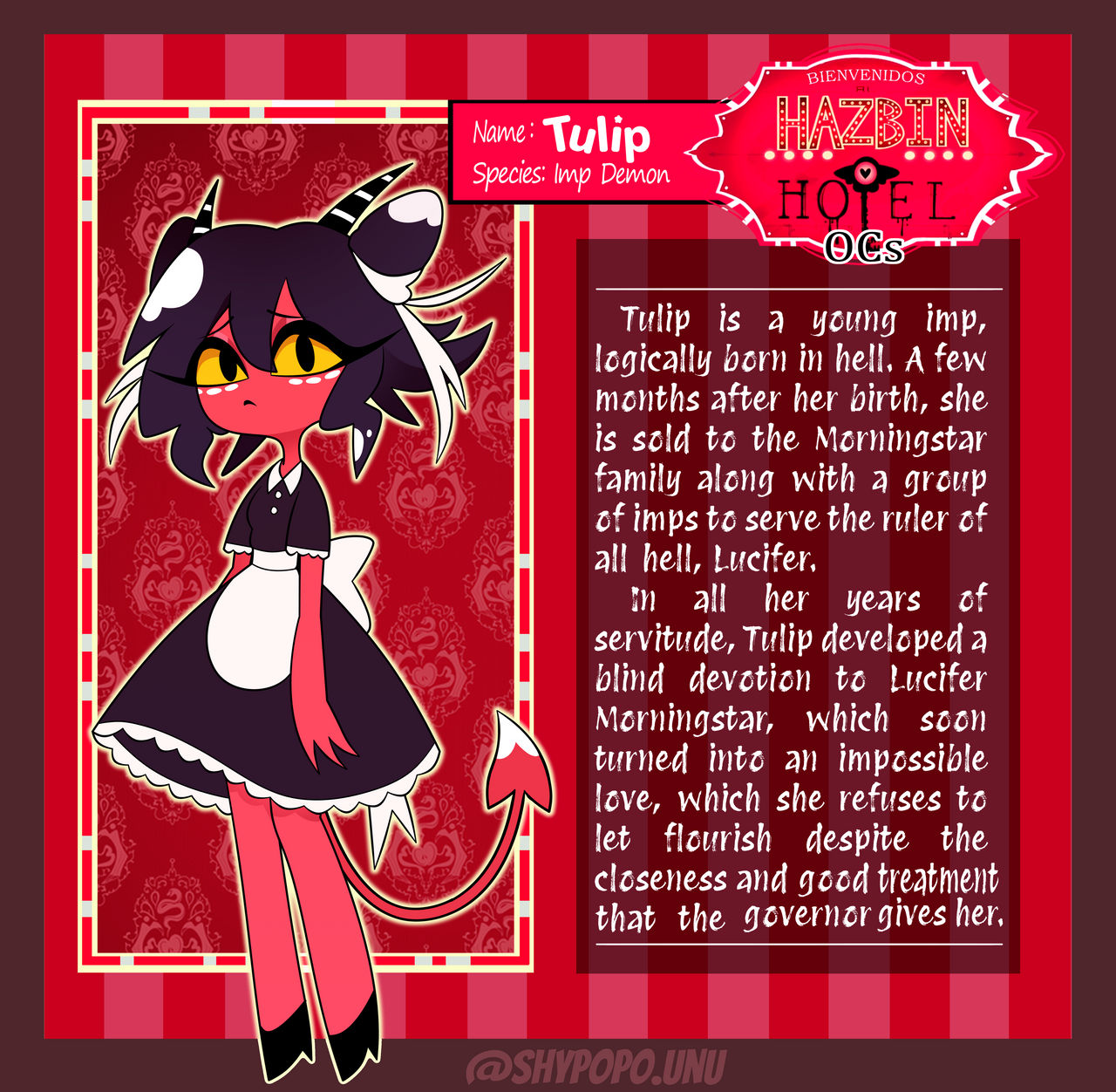 Hazbin Hotel OC - Tulip the Imp by Shypopo on DeviantArt