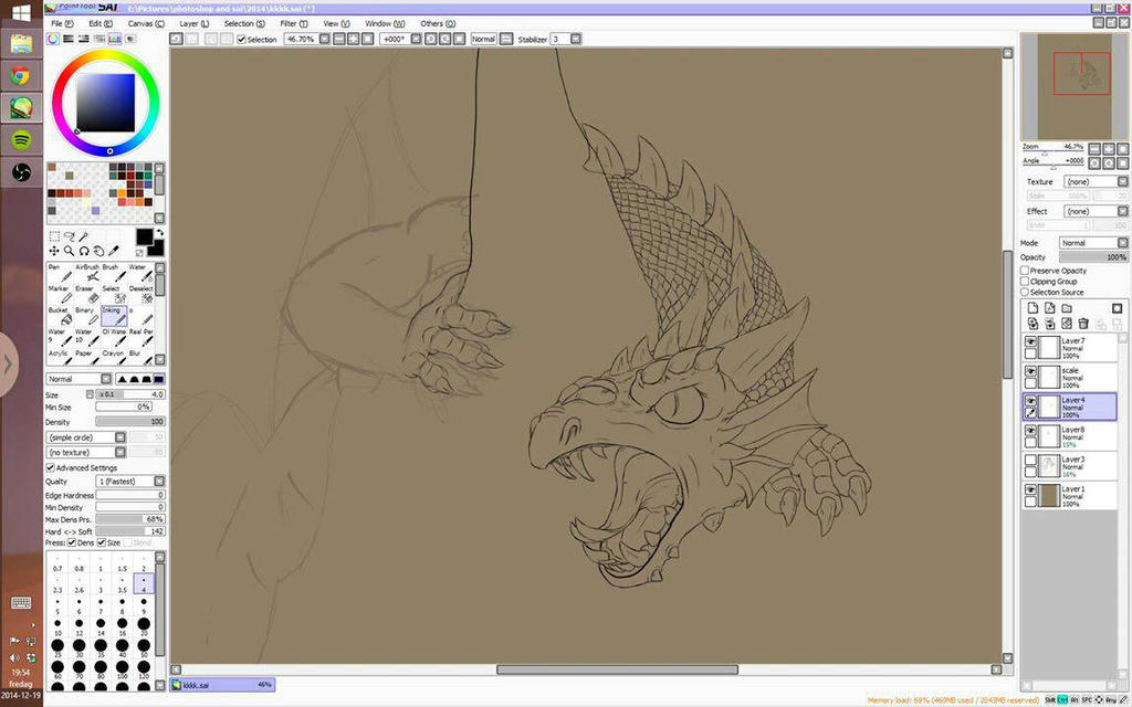 Dragon in progress 