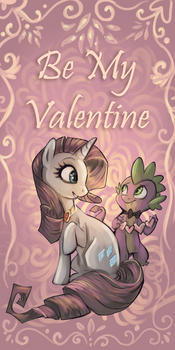 Spike and Rarity Valentine