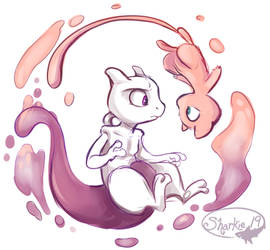 Mewtwo And Mew