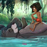 Baloo and Mowgli