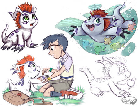 Gomamon and Joe