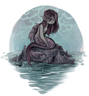 Mermaid in the Rain