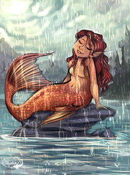 Mermaid in the Rain