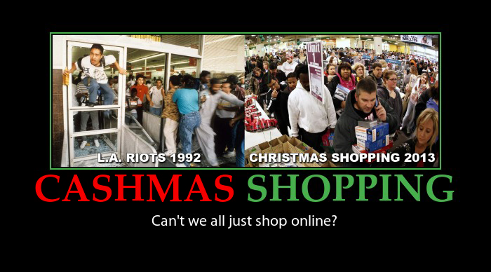 Cashmas Shopping Demotivator