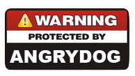 Protected By AngryDog Sign