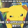 Pikachu Responds To Bieber's Arrest
