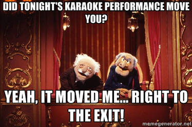 Statler and Waldorf: Karaoke