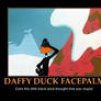 Daffy Duck Facepalm