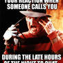 Your Reaction When Someone Calls You Late At Night