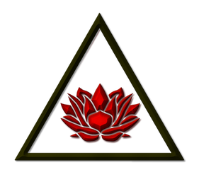 Crimson Lotus Triad Symbol by FearOfTheBlackWolf