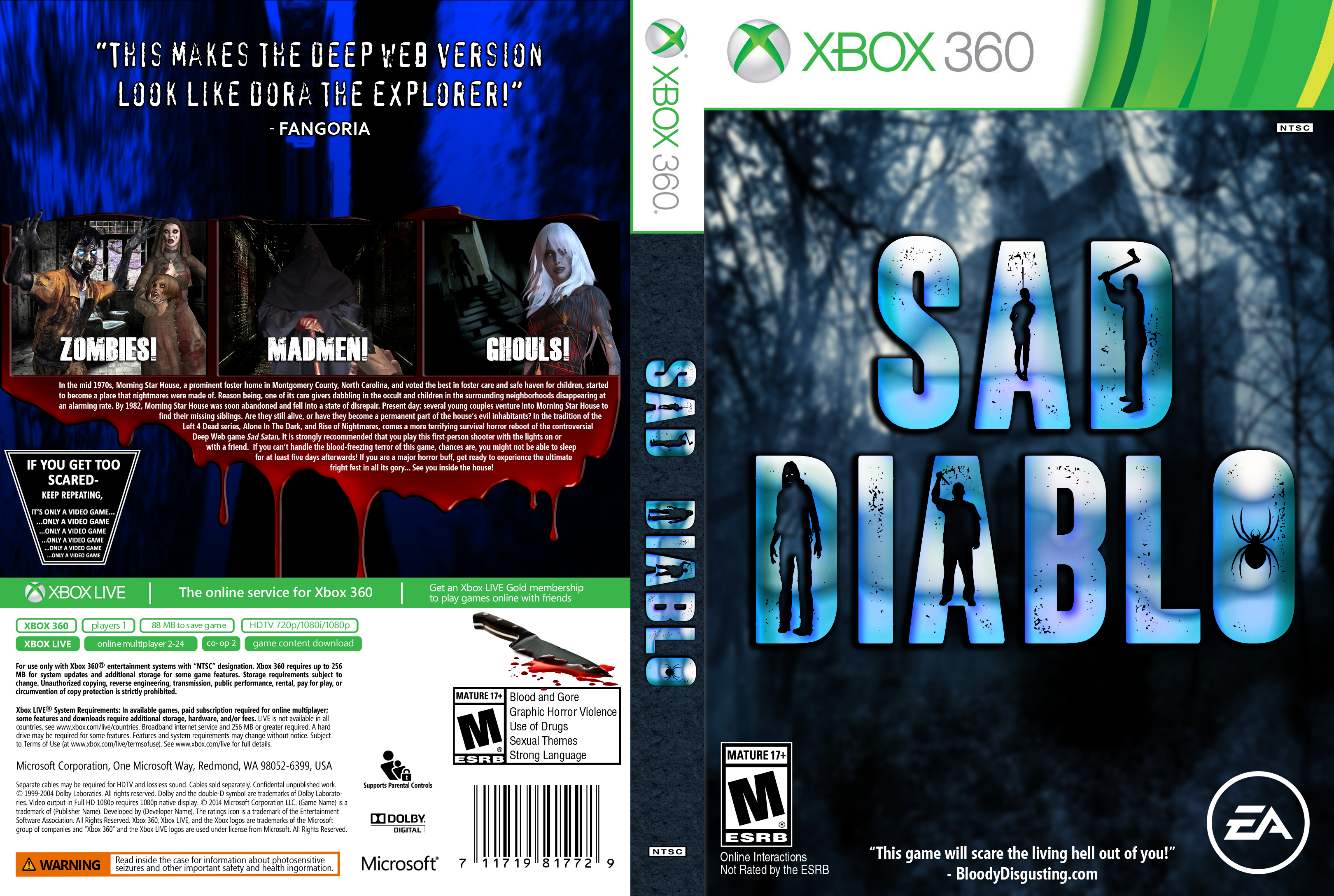 Sad Diablo X-Box 360 Game Cover