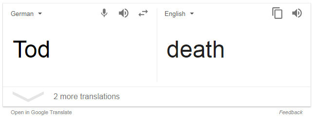 Proof ''Tod' Means ''Death'' by MadamBlackWolf on DeviantArt