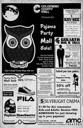 Colombian County Mall PJ Party Sales Ad
