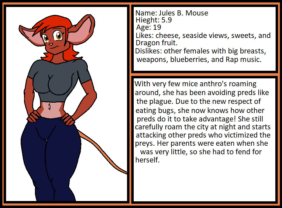 Jules mouse ref sheet by flipfounder77 on DeviantArt