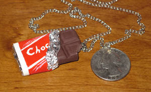 Chocolate bar pendant