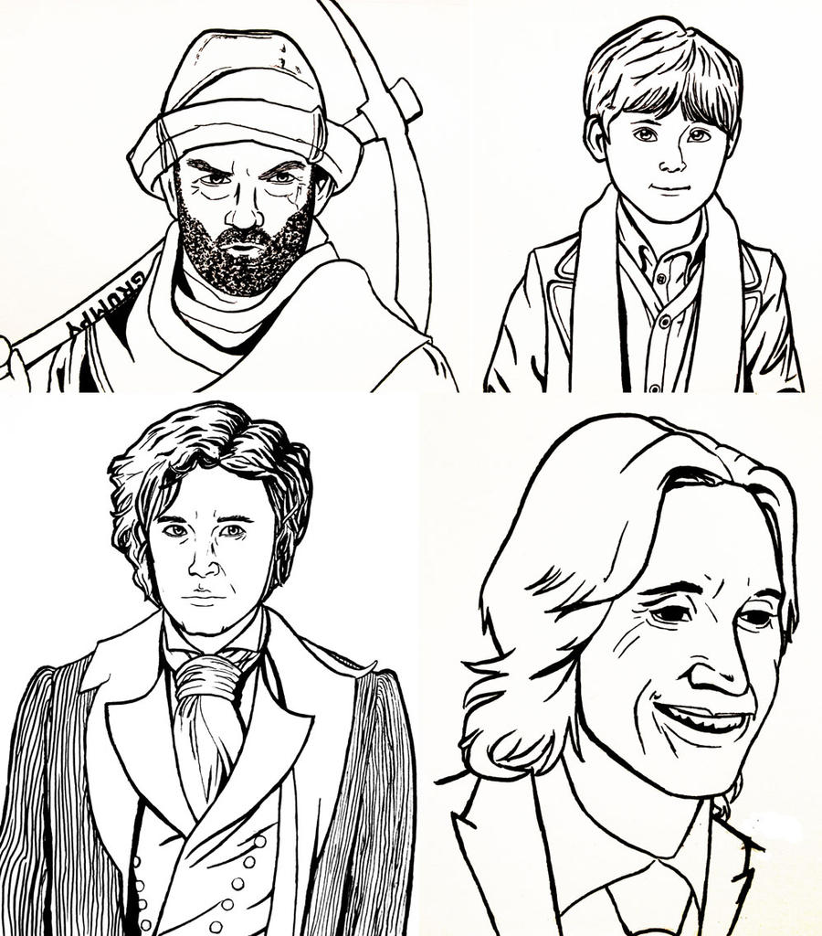 OUaT Character Lineart set 1