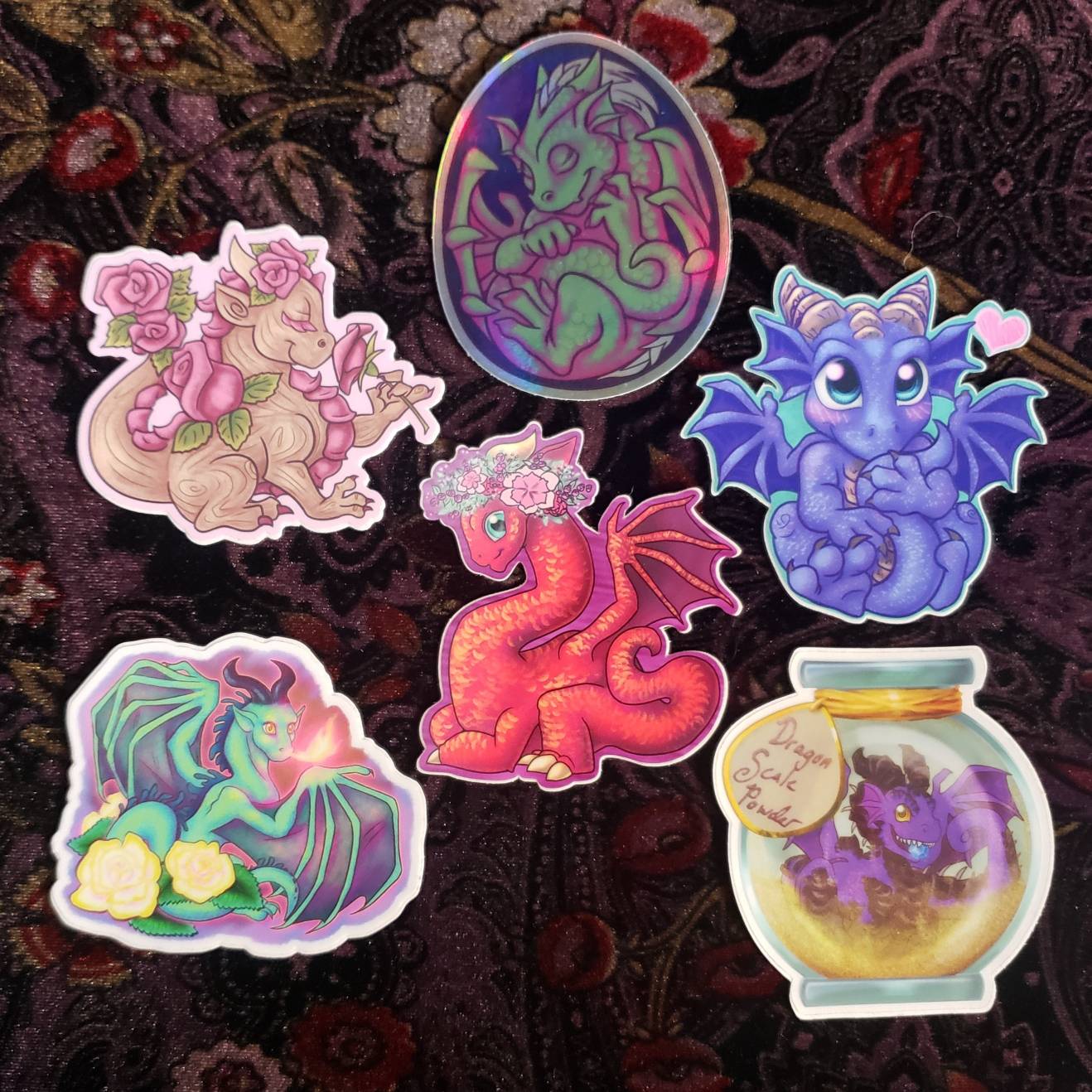Dragonkin Sticker Dragon Stickers set 2 by HollyRoseBriar on DeviantArt