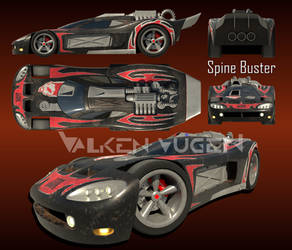 AcceleRacers SpineBuster Model Sheet