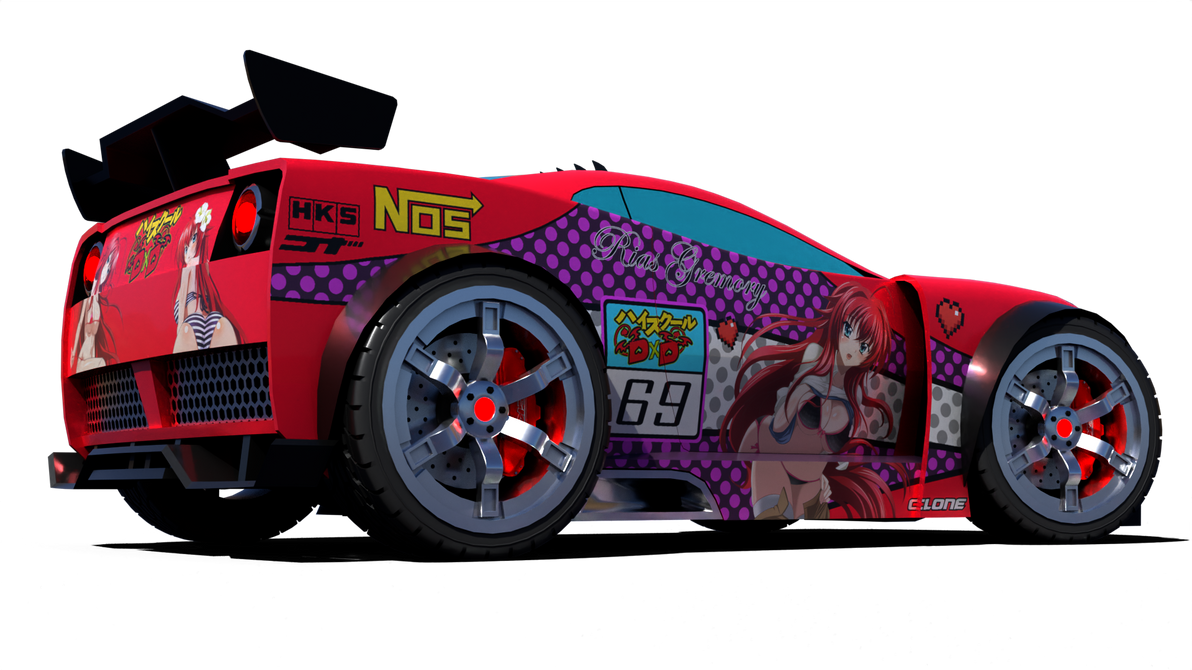 AcceleRacers Power Rage Itasha-Rear by ValkenVugen on DeviantArt