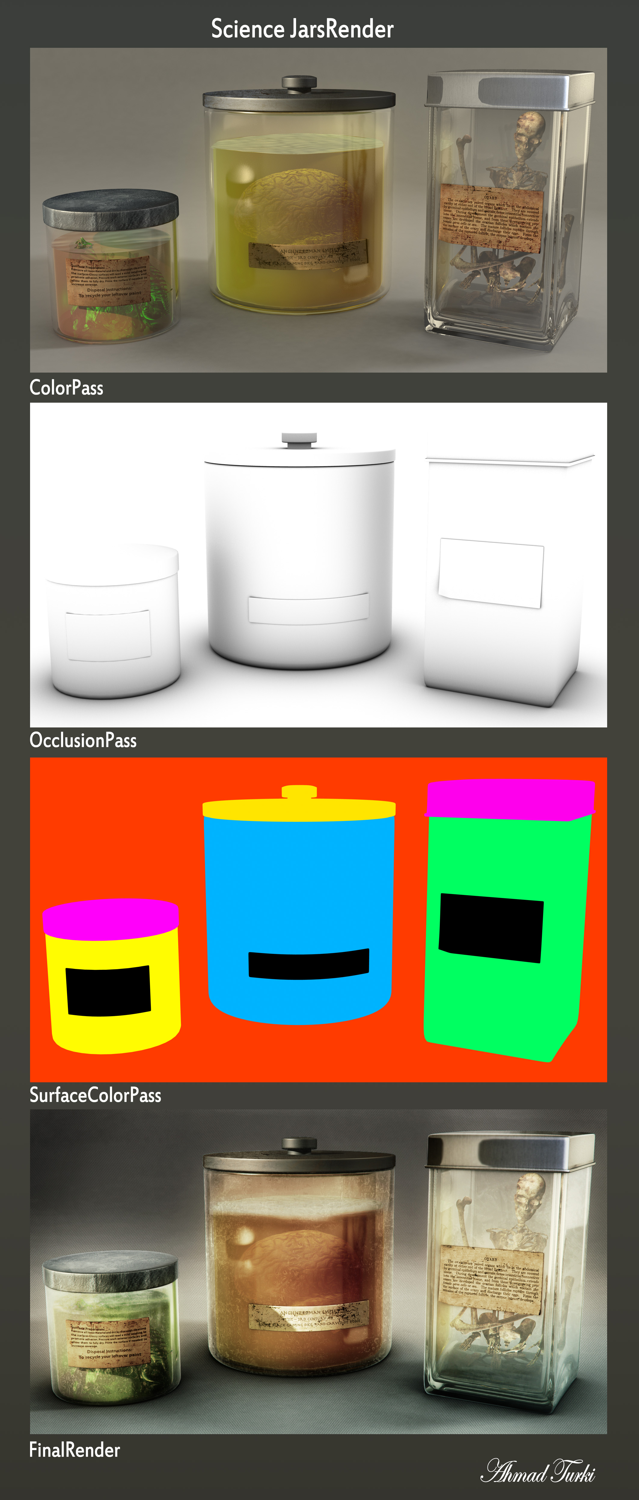 Science Jars Render Pass's