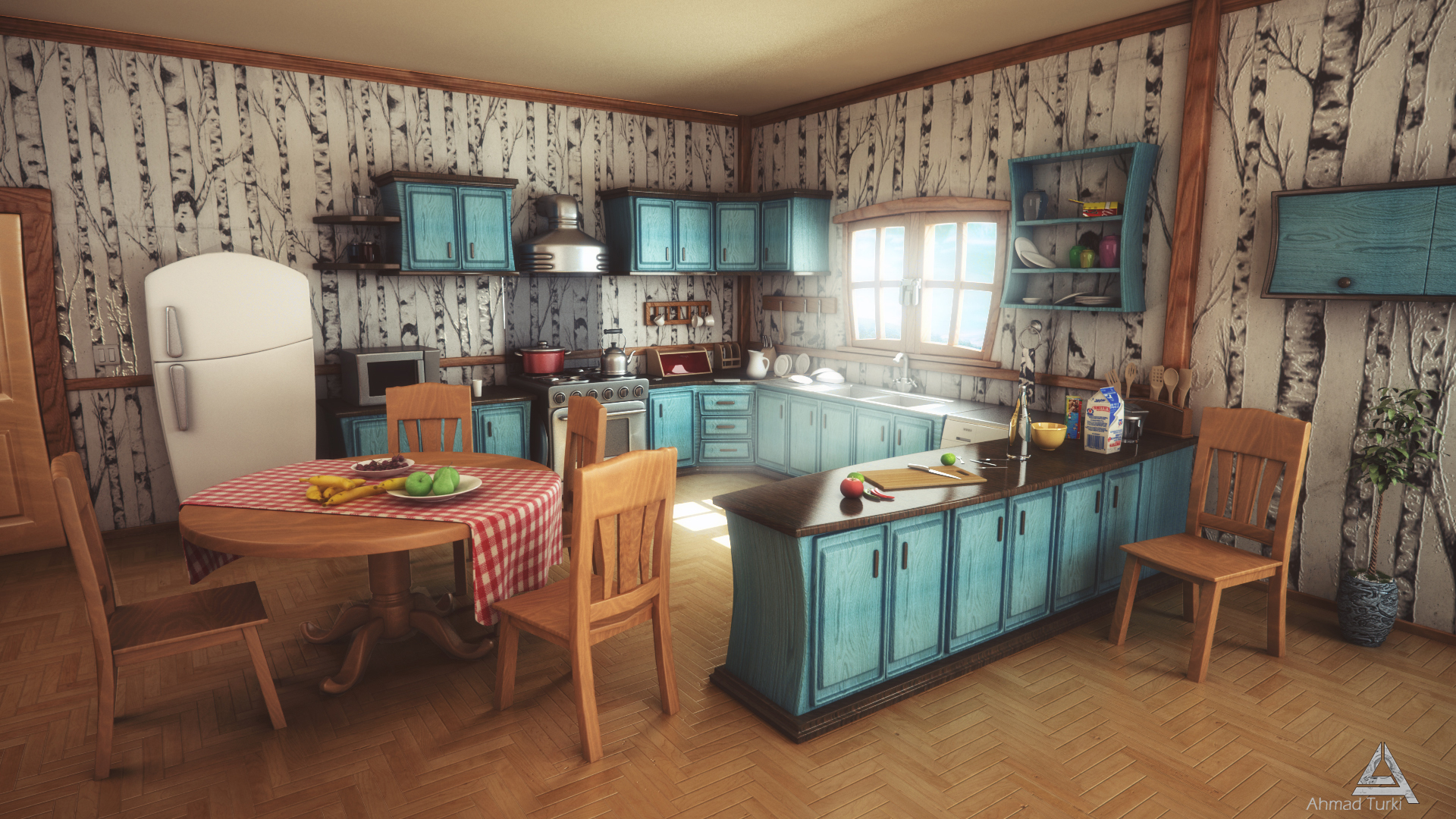 Cartoon Kitchen