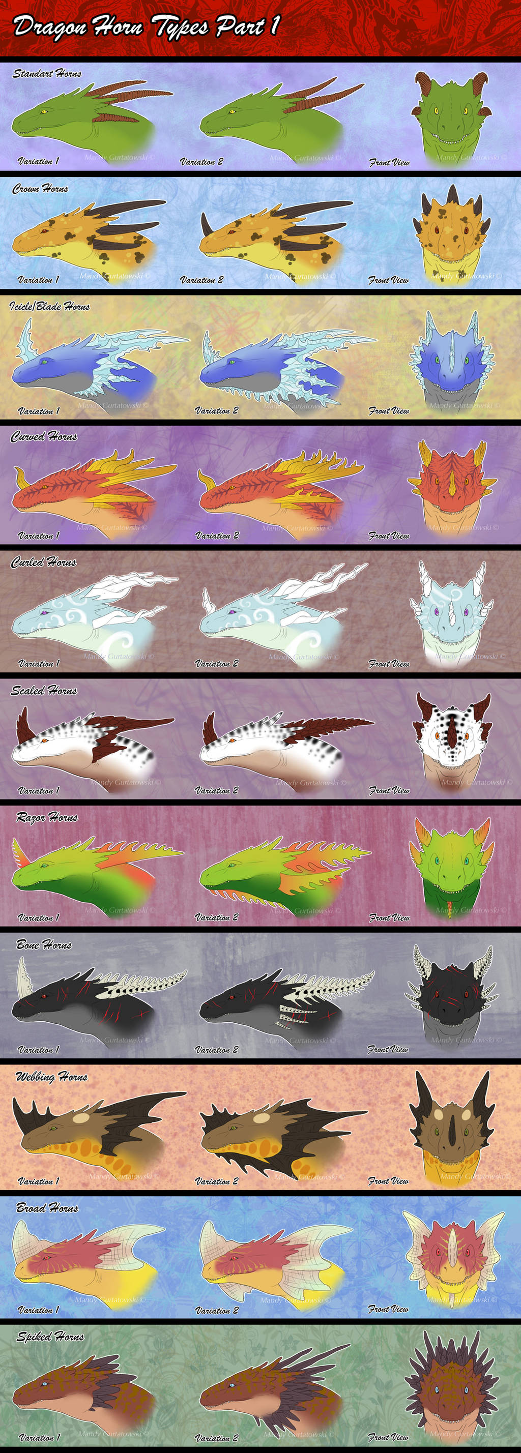 Dragon Horn Types Part1 by Araless