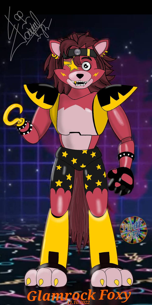 FNAF AR edit draw Glamrock Foxy by GayratovFarhod on DeviantArt