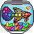 Bubblegum the Fancy PixelFish - Colddaymemory