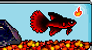 Red + Black Gradient Fancy PixelFish -DBAdoptables