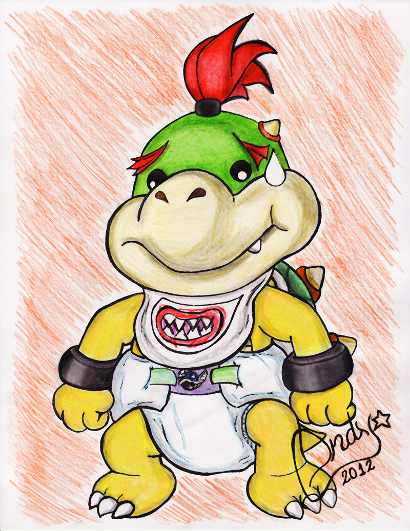 Diapered Bowser Jr by shimiri on DeviantArt.