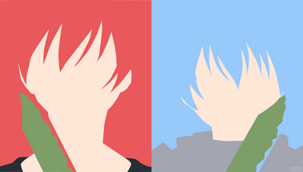 Karma And Nagisa Ansatsu Kyoushitsu Minimalist Art