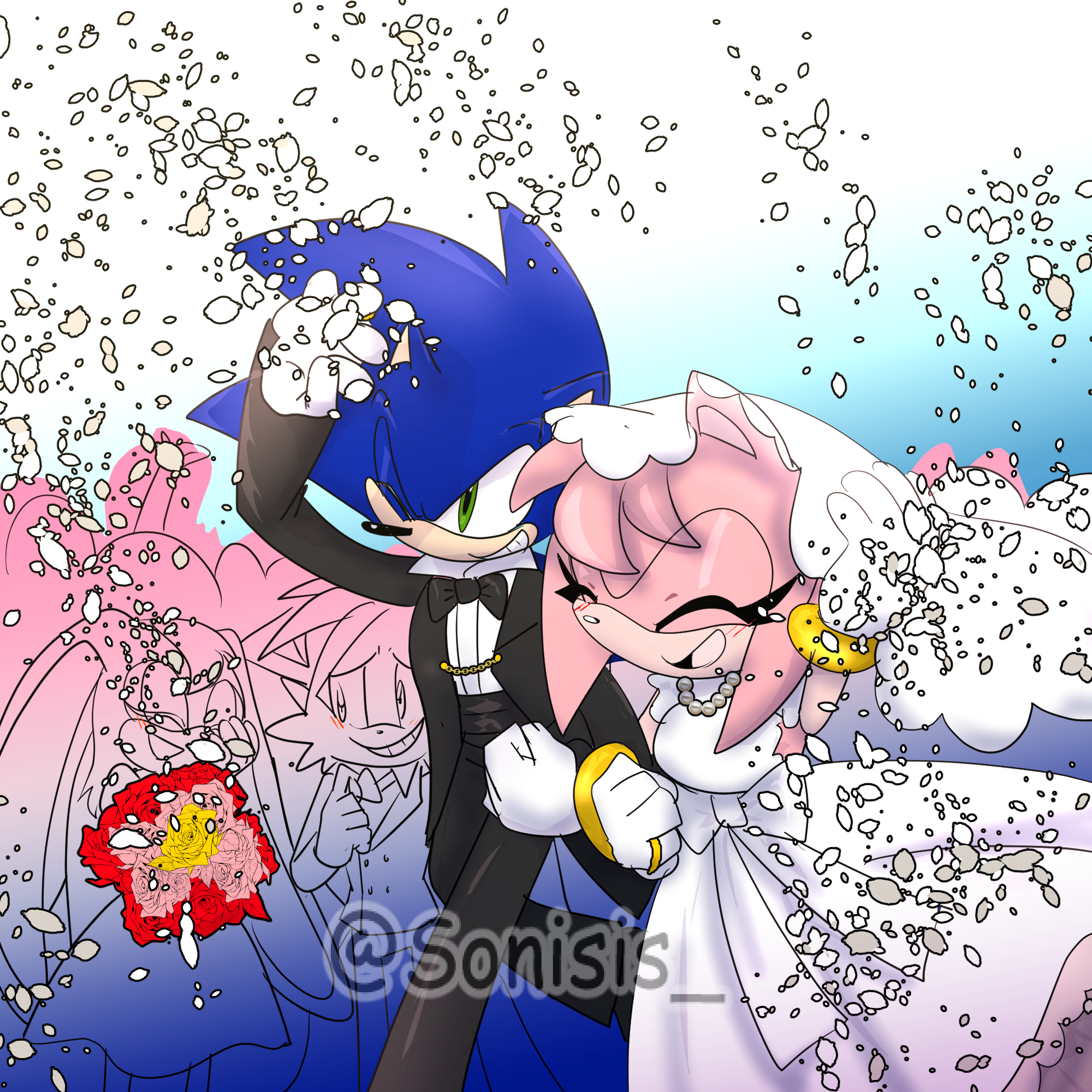 sonamy valentines kiss by Sonicsis on DeviantArt