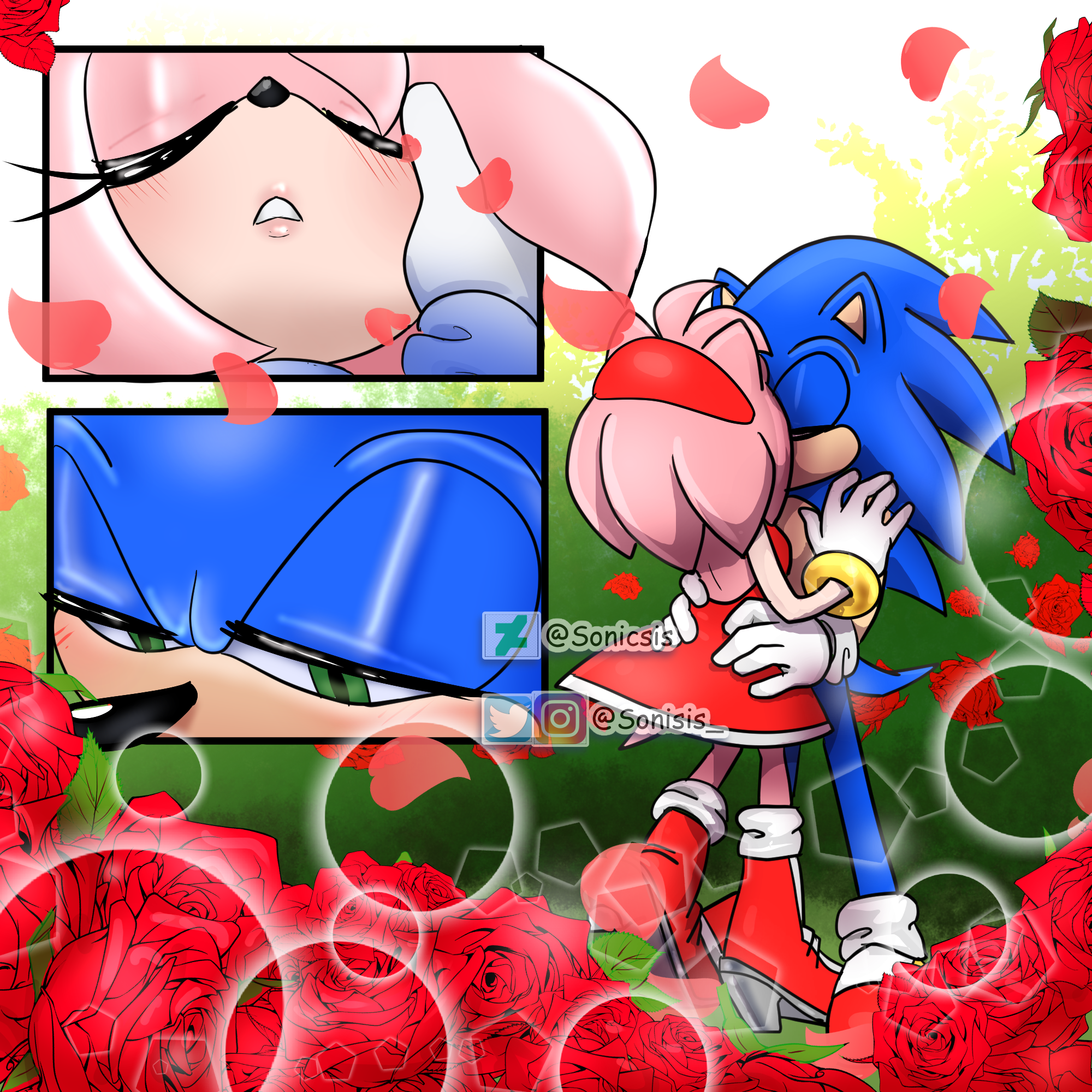Classic Sonamy Kiss by Soneamlover on DeviantArt