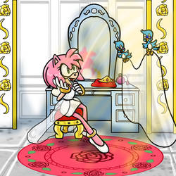 Princess Amy at her vanity