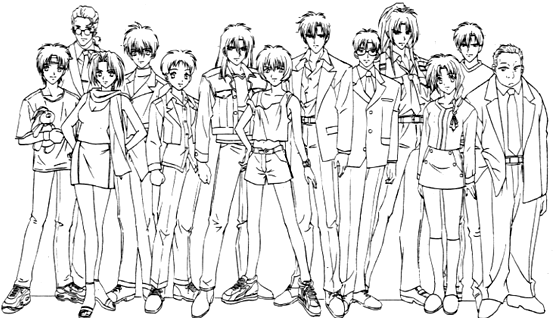 Gravitation OVA Character Lineup Reference by NatariSaru on DeviantArt