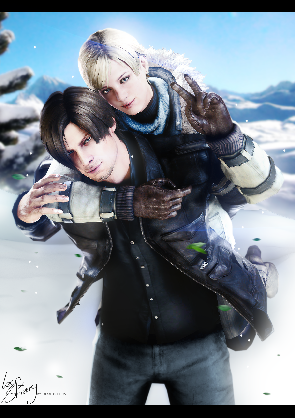 Leon X Sherry By DemonLeon3D On DeviantArt leon-x-sherry-by-demonleon3d-on-deviantart