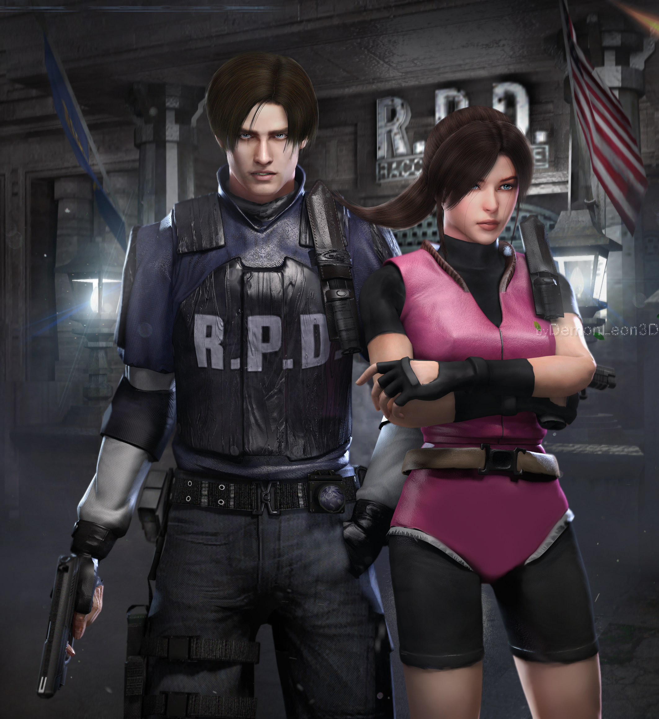 Leon X Claire Re2 Hd Remake By Demonleon3d On Deviantart Leon X Claire Re2 Hd Remake By Demonleon3d On Deviantart