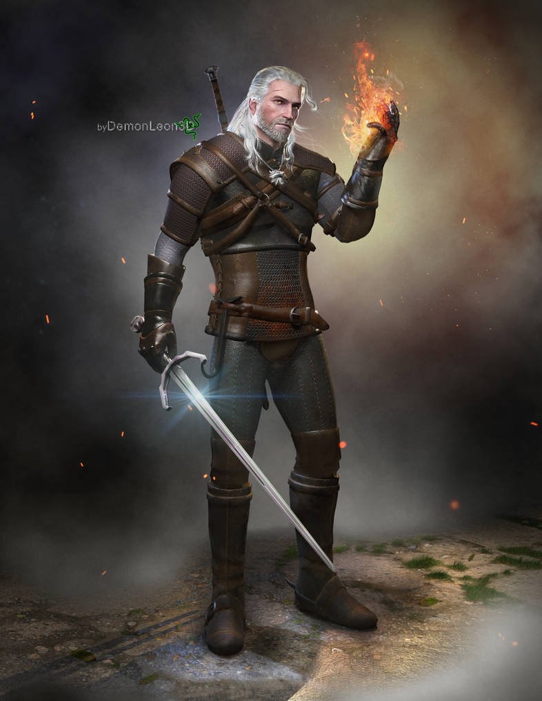 Geralt - The Witcher 3 by DemonLeon3D on DeviantArt