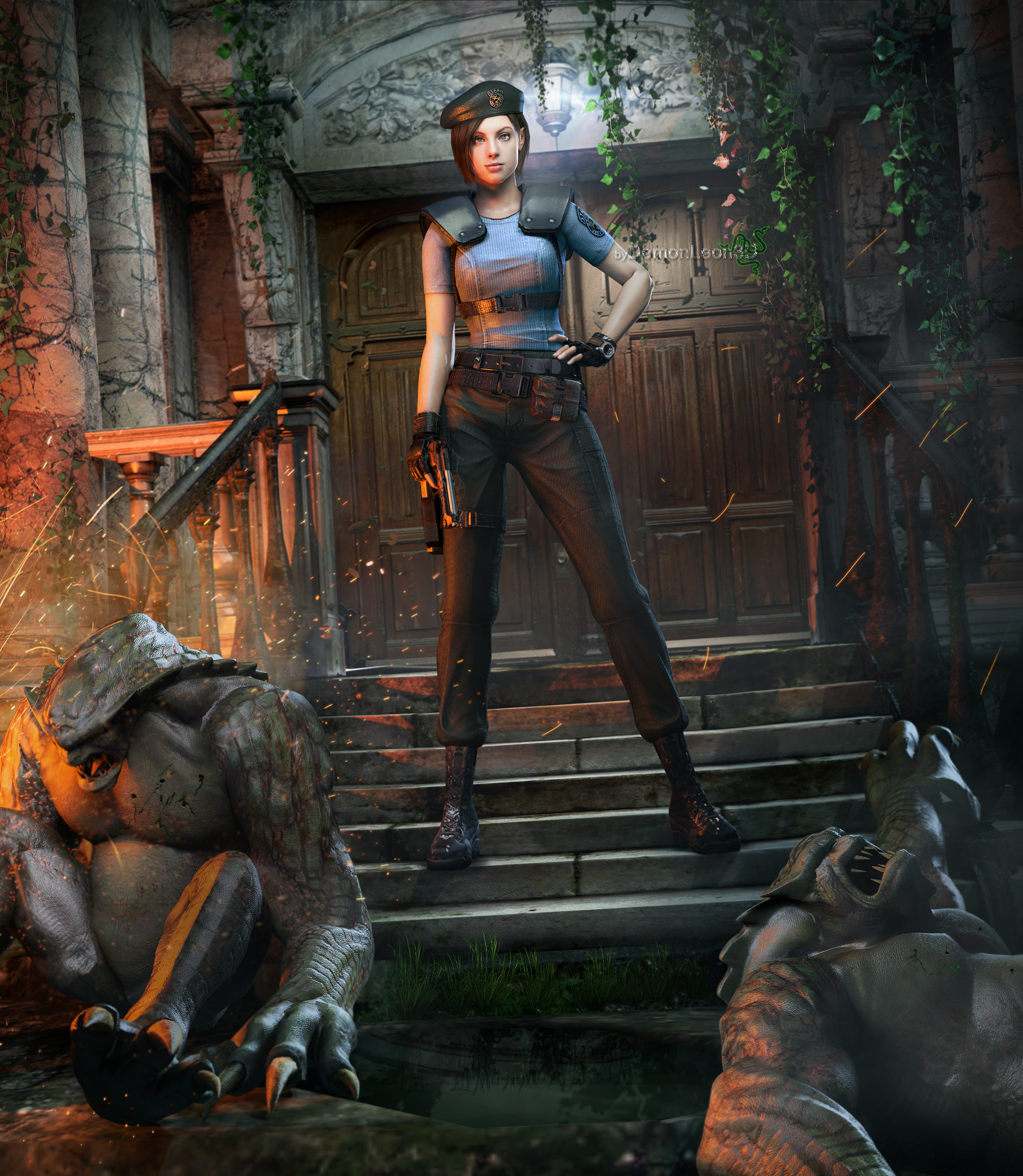 Jill Valentine Vs. Hunters