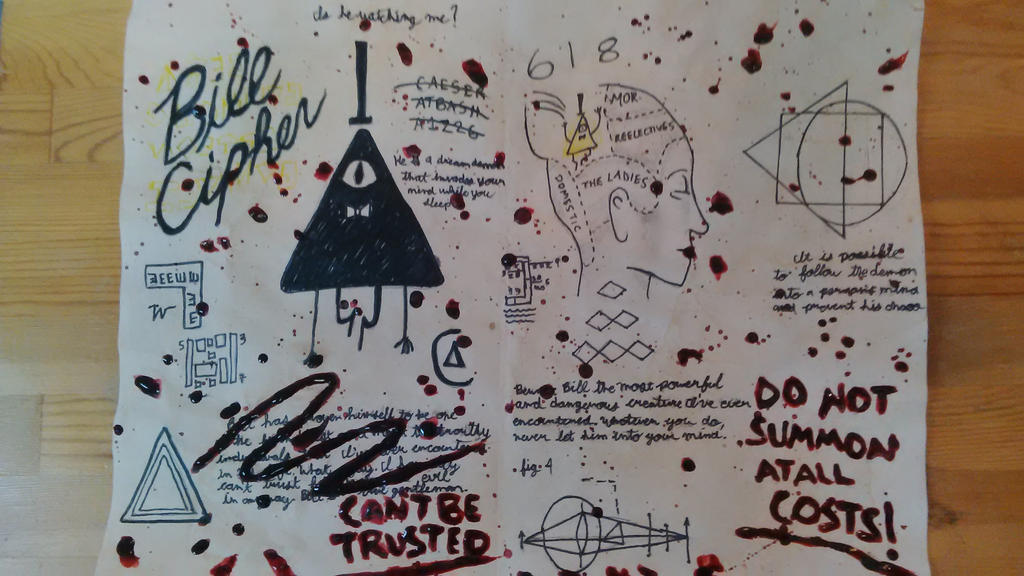 Gravity Falls - Journal 3 Replica - Bill Cipher 1 by maraca-owl on ...
